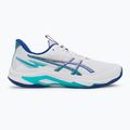 Vyriški tinklinio batai ASICS Netburner Ballistic FF 4 balti/asics mėlyni 2