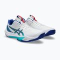 Vyriški tinklinio batai ASICS Sky Elite FF 3 balti/asics mėlyni 10