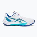 Vyriški tinklinio batai ASICS Sky Elite FF 3 balti/asics mėlyni 2