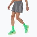 Vyriški bėgimo šortai ASICS Road 5IN clay grey/steel grey/illuminate green 4