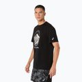 Vyriški bėgimo marškinėliai Asics Fujitrail Logo Ss Top Performance Black/Cream/Carbon 4
