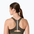 Sportinė liemenėlė ASICS Road Combination Zip dark olive 6