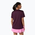 Moteriški teniso marškinėliai ASICS Court Top W dark aubergine 3