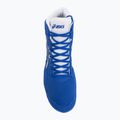 Imtynių batai ASICS Snapdown 4 neon blue/white 5