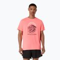 Vyriški bėgimo marškinėliai Asics Fujitrail Logo Ss Top Sun Coral