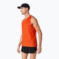 Vyriški bėgimo marškinėliai ASICS Metarun Singlet vyšninė pomidorų spalva 4