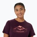 Moteriški bėgimo marškinėliai Asics Fujitrail Logo Ss Top Dark Aubergine 5