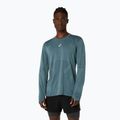 Vyriški bėgimo marškinėliai ilgomis rankovėmis ASICS Road Seamless rūko žalsvai mėlyna