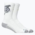 Kojinės ASICS Performance Run Crew brilliant white/illuminate yellow/f.eal