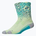 Kojinės ASICS Performance Run Crew illuminate yellow/foggy teal 2