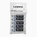 Dujų kasetės dviračio pompai Lezyne Threaded CO2 16g 5 vnt. silver 2
