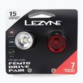 Lezyne dviračių žibintų rinkinys LED FEMTO DRIVE PAIR juodas LZN-1-LED-1P-V104