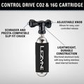 Dviračio pompa Lezyne Control Drive CO2 + 1 x cartridge 16 g gloss black 3