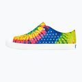 "Native Jefferson Print" vaikiški sportiniai bateliai kiautas baltas / kiautas baltas / neon multi tie dye 10