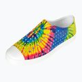 "Native Jefferson Print" vaikiški sportiniai bateliai kiautas baltas / kiautas baltas / neon multi tie dye 11