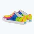 "Native Jefferson Print" vaikiški sportiniai bateliai kiautas baltas / kiautas baltas / neon multi tie dye 3