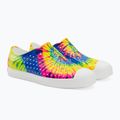 "Native Jefferson Print" vaikiški sportiniai bateliai kiautas baltas / kiautas baltas / neon multi tie dye 4