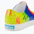 "Native Jefferson Print" vaikiški sportiniai bateliai kiautas baltas / kiautas baltas / neon multi tie dye 9
