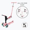 Vaikiškas triratis paspirtukas Globber Go.Up Deluxe Lights deep pink 14