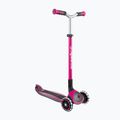 Vaikiškas triratis paspirtukas Globber Master Lights deep pink