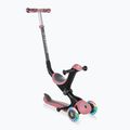Vaikiškas triratis paspirtukas Globber Go.Up Deluxe Lights deep pastel pink