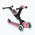 Vaikiškas triratis paspirtukas Globber Go.Up Deluxe Lights deep pastel pink 6
