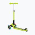 Vaikiškas triratis paspirtukas Globber Junior Foldable Lights lime green 2