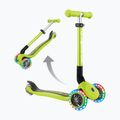 Vaikiškas triratis paspirtukas Globber Junior Foldable Lights lime green 5