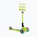 Vaikiškas triratis paspirtukas Globber Junior Foldable Lights lime green 7