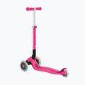 Vaikiškas triratis paspirtukas Globber Junior Foldable Lights deep pink 2