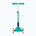 Vaikiškas triratis paspirtukas Globber Junior Foldable Lights dark emerald green 3