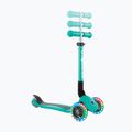 Vaikiškas triratis paspirtukas Globber Junior Foldable Lights dark emerald green 7