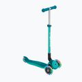 Vaikiškas triratis paspirtukas Globber Primo Foldable Plus Lights dark emerald green