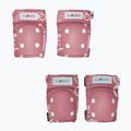 Vaikiškas apsaugų rinkinys Globber Toddler deep pastel pink/shapes