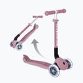 Vaikiškas triratis paspirtukas Globber Junior Foldable Lights Eco berry 5