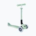 Vaikiškas triratis paspirtukas Globber Junior Foldable Lights Eco pistachio