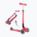 Vaikiškas triratis paspirtukas Globber Primo Foldable Lights red 6