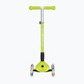 Vaikiškas triratis paspirtukas Globber Primo Foldable Lights lime green 4