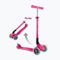 Vaikiškas triratis paspirtukas Globber Primo Foldable Lights fuchsia 12