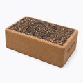 Yoga Design Lab kamštinis jogos kubas Brown BL-Cork-Mandala Black