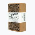 Yoga Design Lab kamštinis jogos kubas Brown BL-Cork-Mandala Black 9