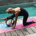 Yoga Design Lab kombinuotas 3,5 mm rožinis jogos kilimėlis Tribeca Sand 5