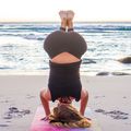 Yoga Design Lab kombinuotas 3,5 mm rožinis jogos kilimėlis Tribeca Sand 7