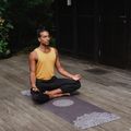 Yoga Design Lab Combo jogos kelioninis kilimėlis 1,5 mm juodos spalvos Mandala Black 6
