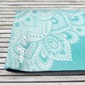 Yoga Design Lab kombinuotas jogos kelioninis kilimėlis 1,5 mm mėlynas Mandala Turquoise 12