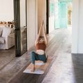 Yoga Design Lab kamštinis 3,5 mm rudos spalvos Mandala Baltas jogos kilimėlis 6