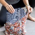 Yoga Design Lab kombinuotas jogos kelioninis kilimėlis 1,5 mm tamsiai mėlynas Mandala Sapphire 9