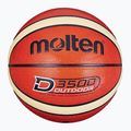 Krepšinio kamuolys Molten B6D3500 orange/ivory dydis 6 4