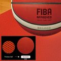 Krepšinio kamuolys Molten B7G5000 FIBA brown dydis 7 10