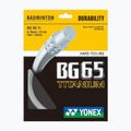 Badmintono stygų rinkinys YONEX BG 65 Ti 10 m baltas